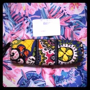 EUC Vera Bradley Rio Pencil Roll/Case